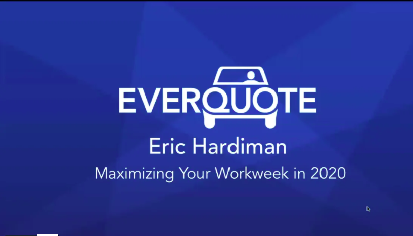 Maximizing Your Workweek in 2020 with Eric Hardiman
