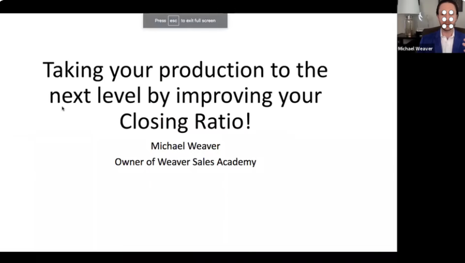 Increase Your Bind Rate TODAY With These Closing Techniques and Scripts with Michael Weaver