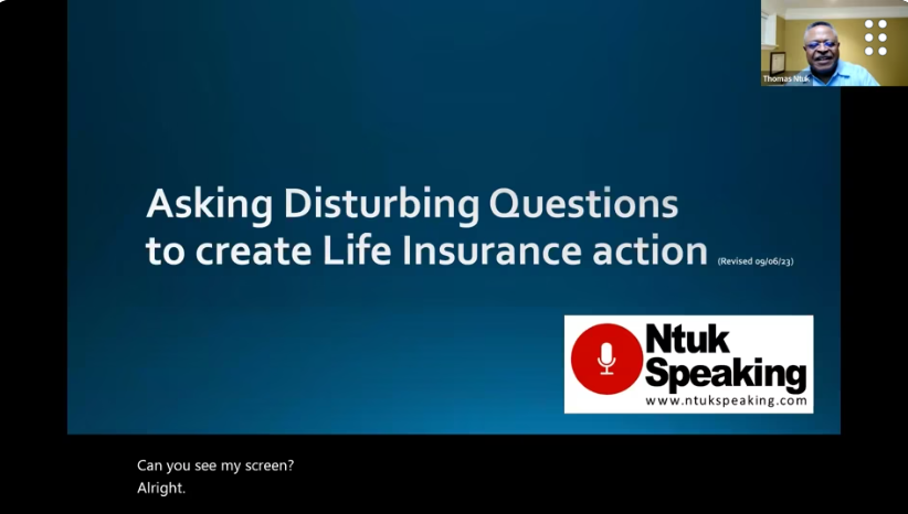 How to Ask the Tough Questions that Inspire Customers to Invest in Life Coverage with Thomas Ntuk