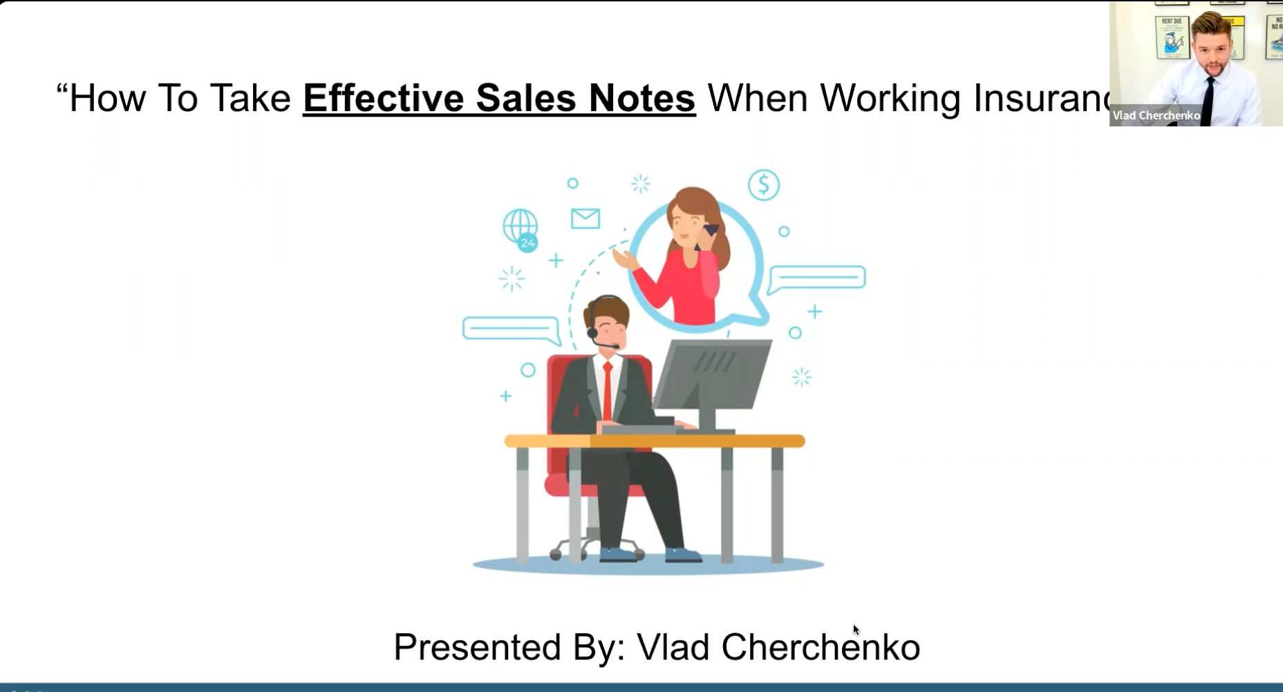 How To Take Effective SALES NOTES When Working Insurance Leads with Vlad Cherchenko