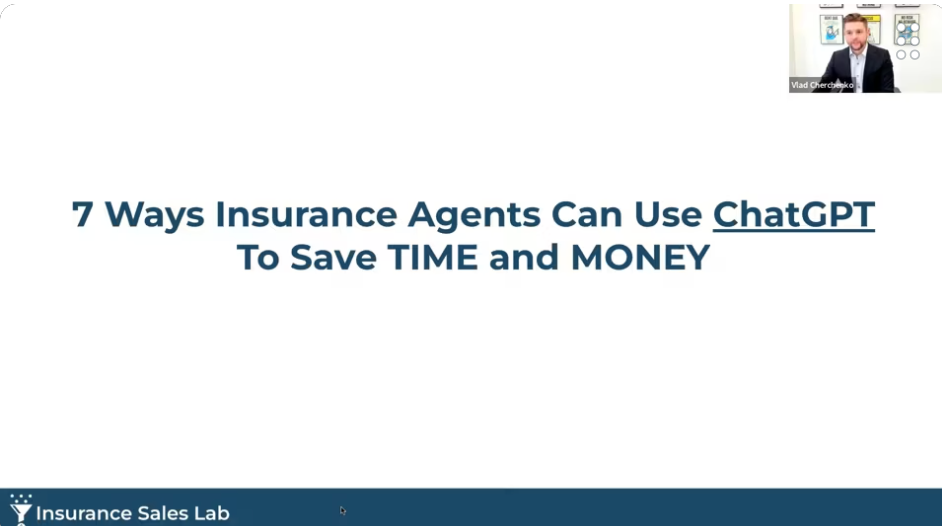 AI for Insurance Agents – How You Can Use ChatGPT to Better Run Your Agency with Vlad Cherchenko